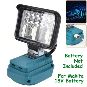 2 getriebe LED Arbeit Licht Outdoor Blitzlicht Taschenlampe Für Makita 18V Akku - Bild 1 von 12