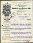 Facture 1912 CHARPENTIER Frères & Cie à Valdoie (Belfort) Fonderie Laminoirs