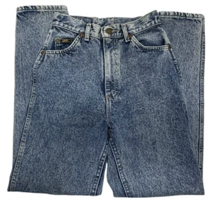 Vintage Lee Jeans Junior Size 5 Med Tapered High Waisted Blue - Picture 1 of 8