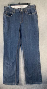 Pantalones de mezclilla Lands' End para hombre 35x32,5 azul corte bota 100 % algodón (34x32,5) - Imagen 1 de 16