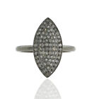 Natural Diamond Marquise Shape Ring 925 Sterling Silver Jewelry For Women