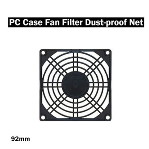 Neu 92mm PC Computer-Chassis Fan Fall Sieb Staubschutzfilter Schwarz - Bild 1 von 6