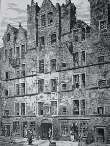 Edinburgh TAILORS HALL, THE COWGATE Original Victorian Print c1881 - Picture 1 of 2