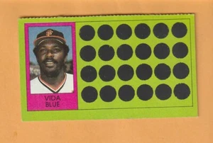 Vida Blue San Francisco Giants 1981 Topps Scratchoffs #108 Mansfield LA 5W - Picture 1 of 2
