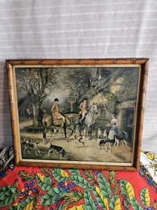 Antiker gerahmter Glasdruck im "Zeichen des Fuchses" von Gerlach Barklow Original! - Bild 1 von 14