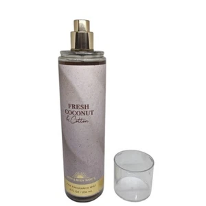 Bath and Body Works Fresh Coconut & Cotton Fine Fragrance Body Mist 8 oz - Picture 1 of 3
