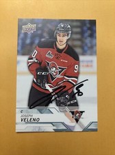 Joe Veleno Signed Drummondville Voltigeurs QMJHL Card Detroit Red Wings 1