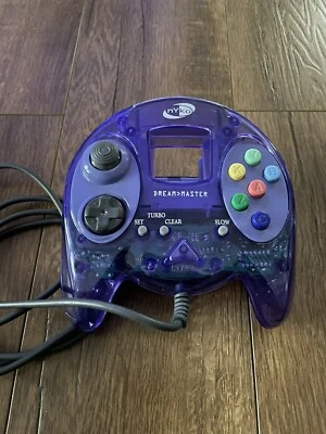 Purple Clear Atomic NYKO Dream Master Controller Sega Dreamcast - Image 1 of 4
