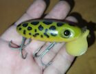 Fred Arbogast Jitterbug Plastic Lip War bug Frog Vtg Antique Fishing lure
