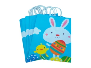 Lot of 10 American Greetings Easter Bunny Gift Party Favor Bags 10" x 5" x 13" - Picture 1 of 2