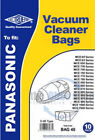 10 X Panasonic Cylinder Vacuum Cleaner Bags C-2E Type - Fits Mce650 - Mce654