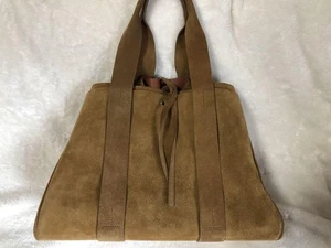 Borsa tote Theory in pelle scamosciata marrone grande capacità usata - Foto 1 di 10