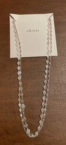 Stella & Dot Devon Silver Tone Filagree Link Necklace w/ Multiple Clasps New! - Picture 1 of 9