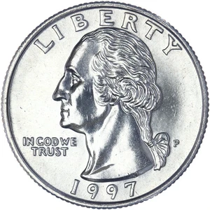 1997 P  Washington  Brilliant Uncirculated Clad Quarter - Picture 1 of 4