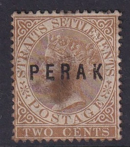 Perak. 1881. SG 9, 2c braun. Teilgummi. Katze 200£. - Bild 1 von 2