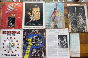 Vintage Basketball Programme Zeitschriften Autogramme All-Star Stimmzettel Artikel Sport Kunst - Bild 1 von 16