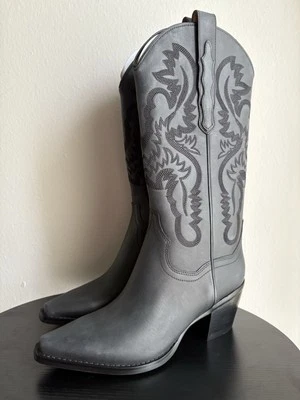 Jeffrey Campbell Dagget Cuero Inspirado Western Botas Talla 6.5 Foto 1 de 4