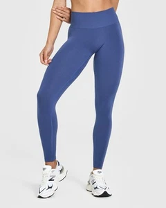 ONER ACTIVE Effortless Seamless Leggings Shadow Blue Women’s Medium Reg Length - Picture 1 of 14
