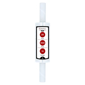 4 Rolls Extended Core Pallet Shrink Film Stretch Wrap Clear 20" x 1000' 70 Gauge - Picture 1 of 7
