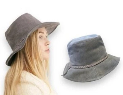 NWOT Free People Tennessee Suede Bucket Floppy Hat Boho Festival  - Image 1 of 4
