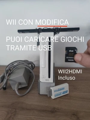 Wii Bianca con Modifica + WII2HDMI + Stand e altro - Immagine 1 di 4