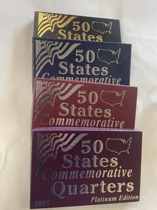 2005 50 States Commemorative Quarters , Gold, Platinum, Phila. & Denver - Picture 1 of 5