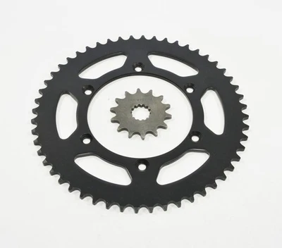 Yamaha WR426 F WR 426 F 2001-2002 14 dientes delantero y 52 dientes trasero piñón negro Foto 1 de 4