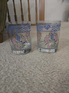 2 Vintage Johnson Brothers Provincial Glassware Short Tumblers 12 Ounce Mint - Picture 1 of 5