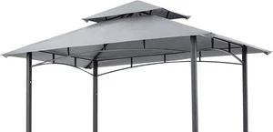 Scocanopy Ersatz Vordach Grill BBQ Pavillon Dach Top Fit L-GG001PST-F, grau  - Bild 1 von 7