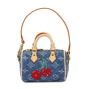 LOUIS VUITTON LV x TM Taschenanhänger Micro Speedy Monogram Cherry Denim 90283528 - Bild 1 von 8