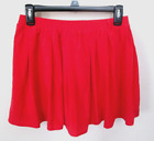 Forever 21 Red Mini Skirt Sroke Women/Teen Size M Elastic Waist L14" Rise 10.5"