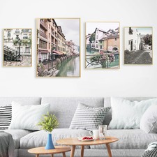Architecture Landscape Old House Canvas Nordic Poster Wall Art Print Room Decor
