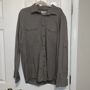 Claiborne Herren XL schmale Passform faltenfrei mechanisch Stretch Knopfleiste neu ohne Etikett - Bild 1 von 5