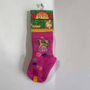 Neu mit Etikett König der Löwen Nala rosa Kindersocken Vintage 90er Jahre Y2K - Bild 1 von 2