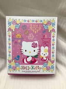 SANRIO NEW HELLO KITTY SOAP BUBBLE JEWELRY BOX RARE GIFT SET 2006 Japanese - Picture 1 of 13