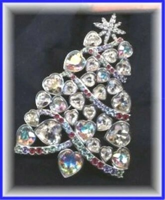 Firmado Swarovski ~ Centro Rockefeller 2007 ~ Broche PIN de árbol de Navidad ~ Limitado ~ ¡NUEVO! Foto 1 de 4