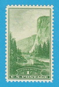 1934 YOSEMITE BRIEFMARKE YOSEMITE NATIONAL PARK KALIFORNIEN BERGBAUM FLUSS POSTFRISCH - Bild 1 von 1