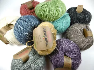 WOCA ADRIAFIL lana merina con lana de cáñamo lana de punto hilo de cáñamo hilo de punto merino - Imagen 1 de 14