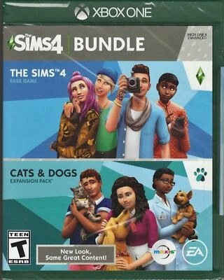 THE Sims 4 PLUS Cats and Dogs Xbox One (Brand New Factory Sealed US Version) Xbo - Image 1 of 2