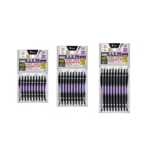 ANEX Black Ryujin Bit Double Head High Hardness Tough Bit 10 pcs set Slim type - Picture 1 of 11