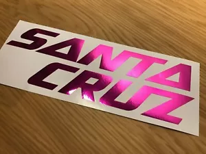 SANTA CRUZ Bikes CUSTOM 2x Sticker Decal die cut vinyl Bike MTB DH VAN Camper UK - Picture 1 of 29