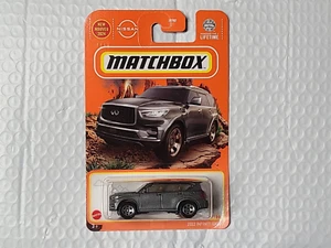 2024 Matchbox 2022 Infiniti QX80 Gray Car 1/64 Toy Vehicle Mattel HVL12 - Picture 1 of 4