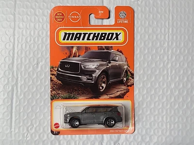 Infiniti QX80 2024 Matchbox 2022 coche gris 1/64 vehículo de juguete Mattel HVL12 Foto 1 de 4