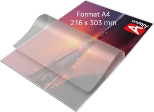 Foglio Di Laminazione A4 100 Pezzi Foglio Plastico – Foglio Plastificante Lucido - Foto 1 di 8