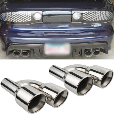 2*Ponta de escape tomada dupla quádrupla 2,5" em 4,0" saída para Pontiac Firebird Trans WS6 - Imagem 1 de 4