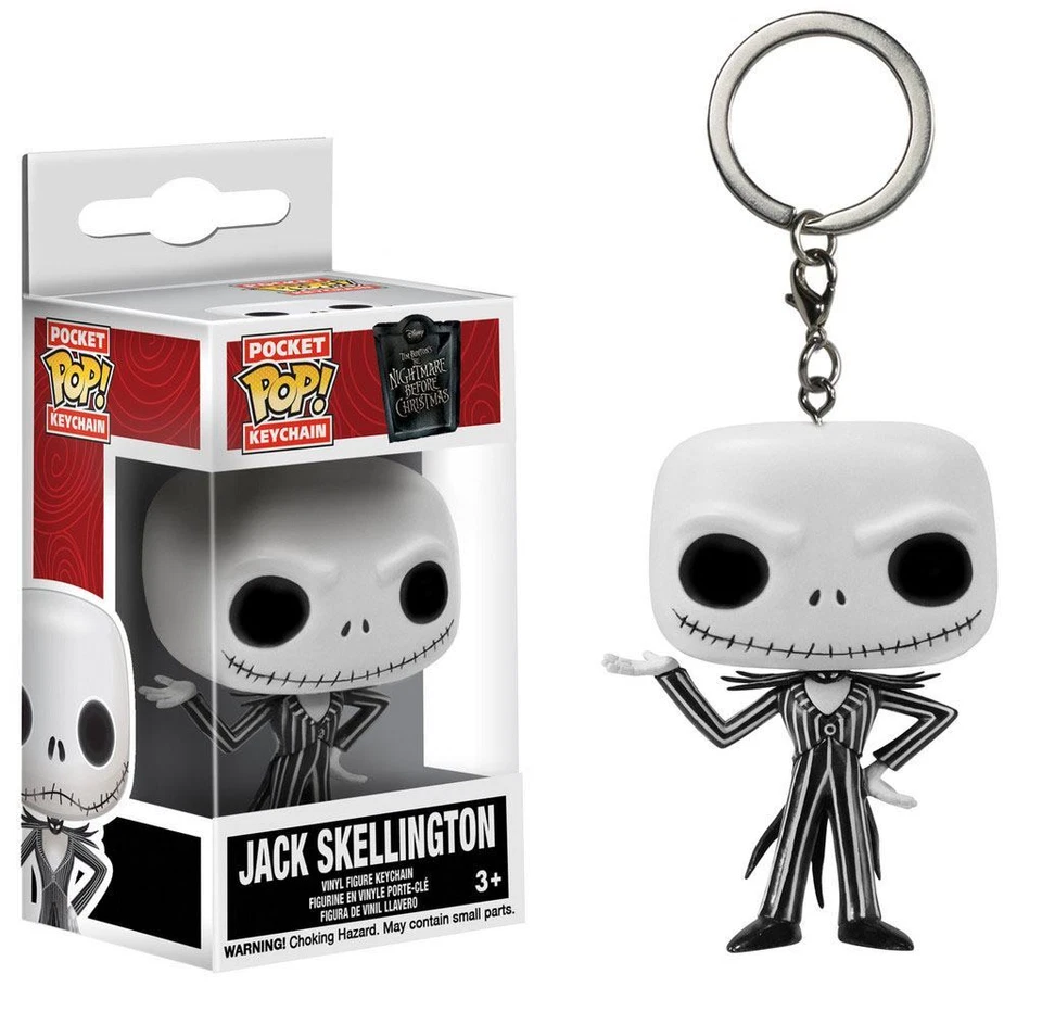 Nightmare Before Christmas Pocket Pop! Vinile Portachiavi Jack Skellington 4 Cm  - Imagen 1 de 1
