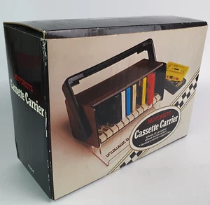 Vintage Motorists Classic Car Cassette Carrier for 12 Cassettes Boxed New 1970s - Picture 1 of 6