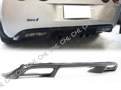Carbon Fiber Rear Replacement Diffuser For 2005-2013 Corvette C6 Z06 ZR1 GS - Image 1 of 3