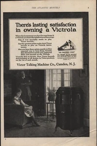 Victor Talking Machine - 1921 - Victrola -  Vintage Magazine Ad - Imagen 1 de 1