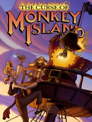 Monkey Island The Curse of Monkey Island Lucas Arts PC Classic Video Game Poster - Image 1 of 3